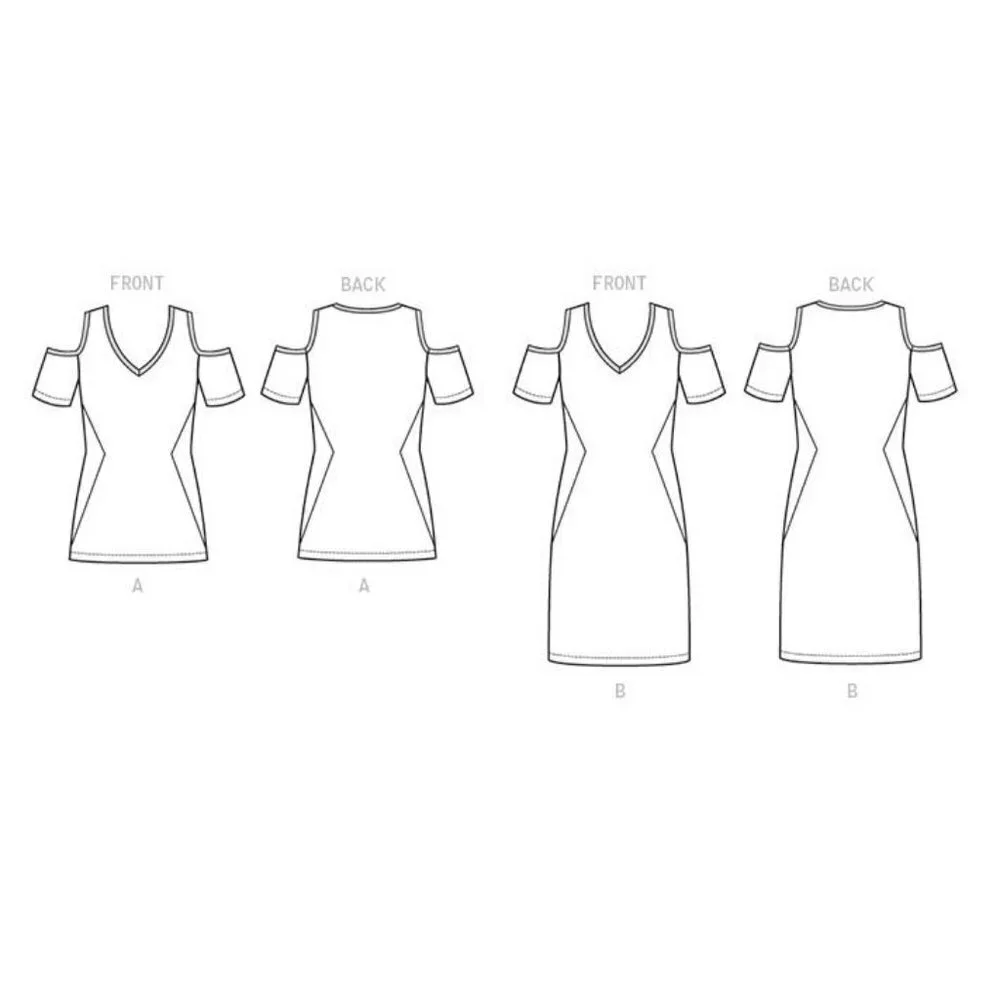 Butterick Sewing Pattern 6571 Misses‎ Top Dress Size XSM-XLG